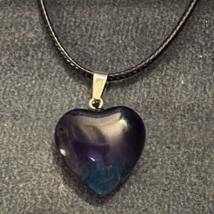 💎2/$15💎Fluorite Heart Pendant Necklace